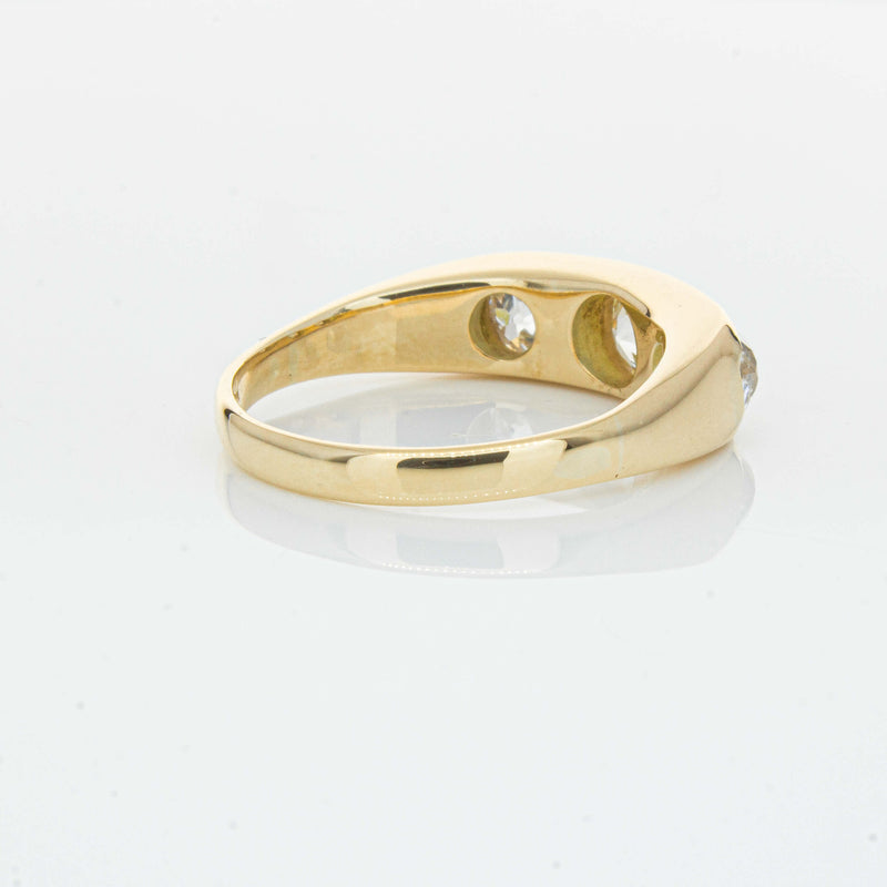 Deja Vu 14ct Yellow Gold 1.36ct Diamond Three-Stone Ring - Ring - Walker & Hall