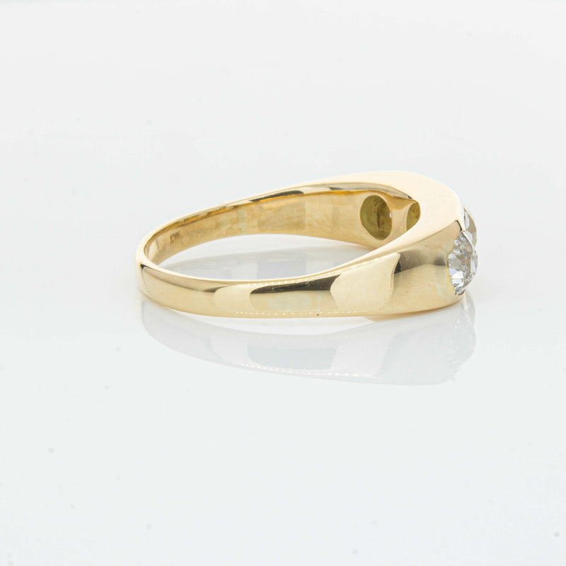 Deja Vu 14ct Yellow Gold 1.36ct Diamond Three-Stone Ring - Ring - Walker & Hall
