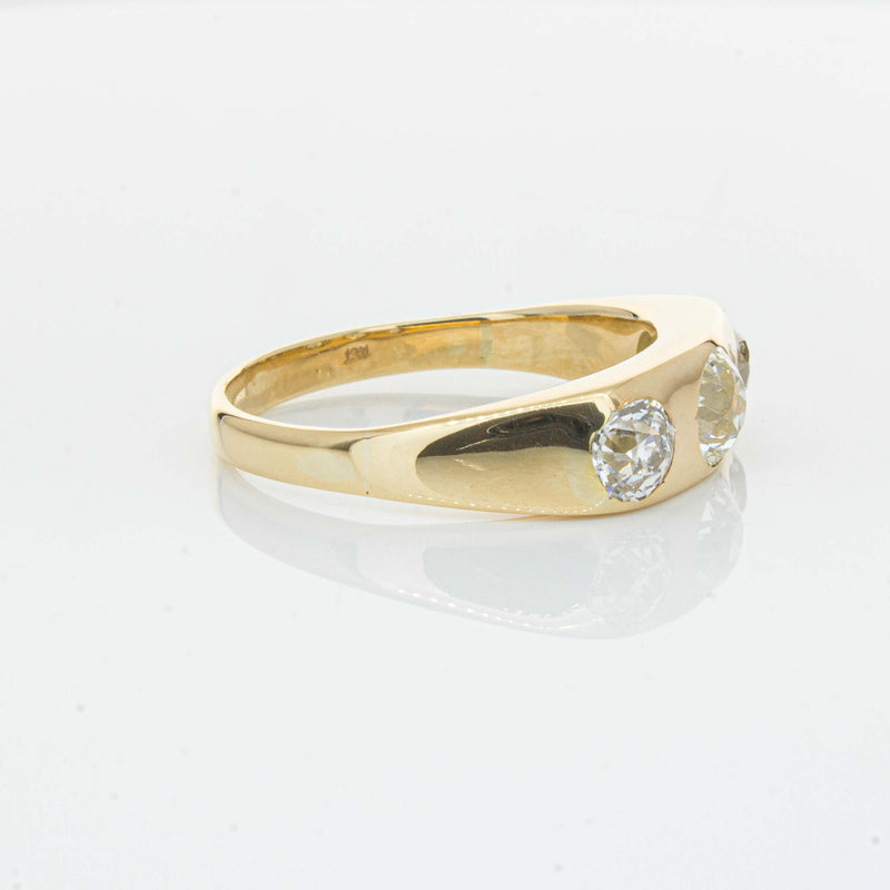 Deja Vu 14ct Yellow Gold 1.36ct Diamond Three-Stone Ring - Ring - Walker & Hall