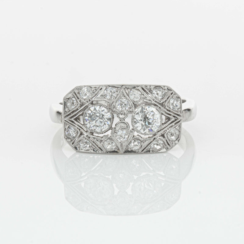 Deja Vu Platinum .68ct Old-Cut Diamond Cluster Ring - Ring - Walker & Hall