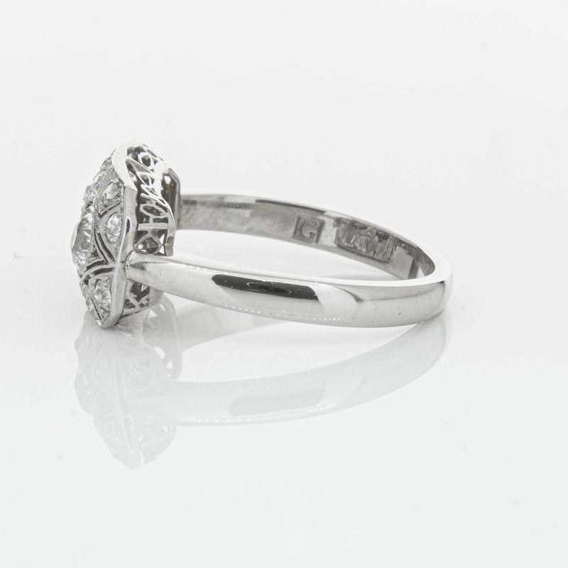Deja Vu Platinum .68ct Old-Cut Diamond Cluster Ring - Ring - Walker & Hall