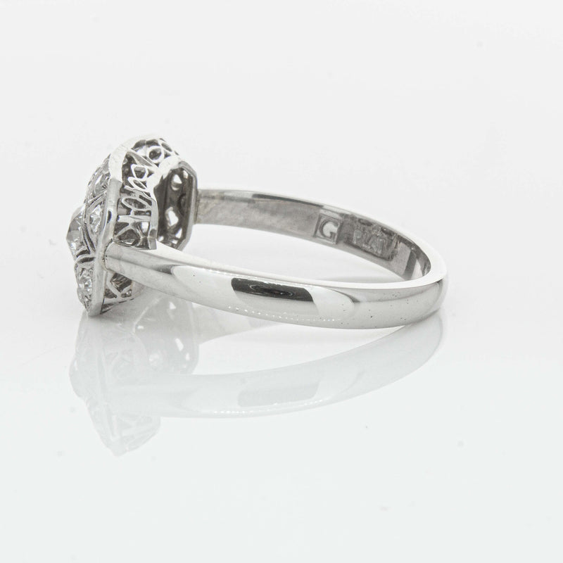 Deja Vu Platinum .68ct Old-Cut Diamond Cluster Ring - Ring - Walker & Hall
