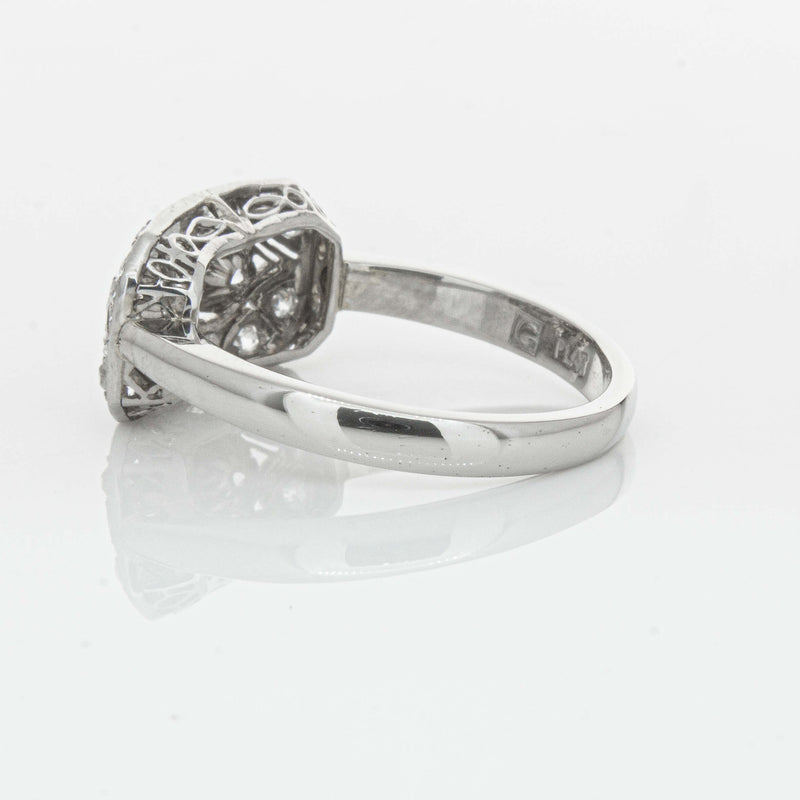 Deja Vu Platinum .68ct Old-Cut Diamond Cluster Ring - Ring - Walker & Hall