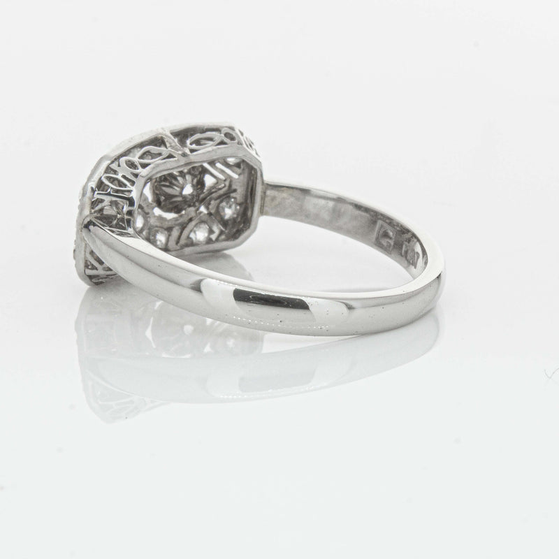 Deja Vu Platinum .68ct Old-Cut Diamond Cluster Ring - Ring - Walker & Hall