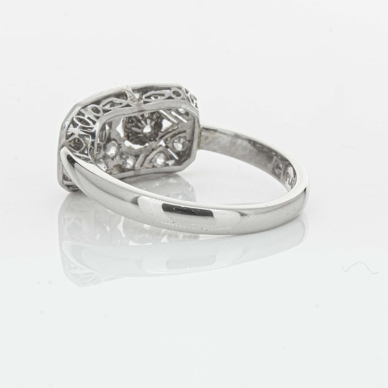 Deja Vu Platinum .68ct Old-Cut Diamond Cluster Ring - Ring - Walker & Hall