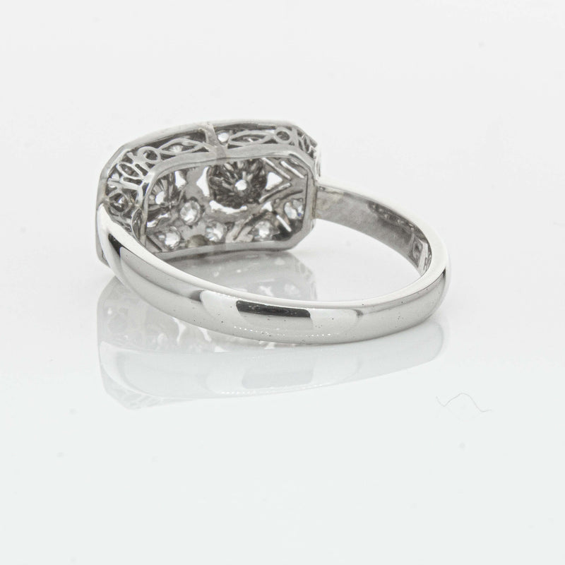 Deja Vu Platinum .68ct Old-Cut Diamond Cluster Ring - Ring - Walker & Hall