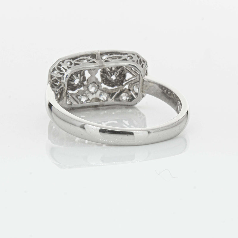 Deja Vu Platinum .68ct Old-Cut Diamond Cluster Ring - Ring - Walker & Hall