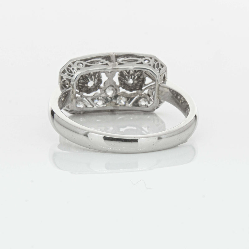 Deja Vu Platinum .68ct Old-Cut Diamond Cluster Ring - Ring - Walker & Hall