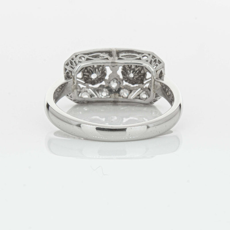 Deja Vu Platinum .68ct Old-Cut Diamond Cluster Ring - Ring - Walker & Hall