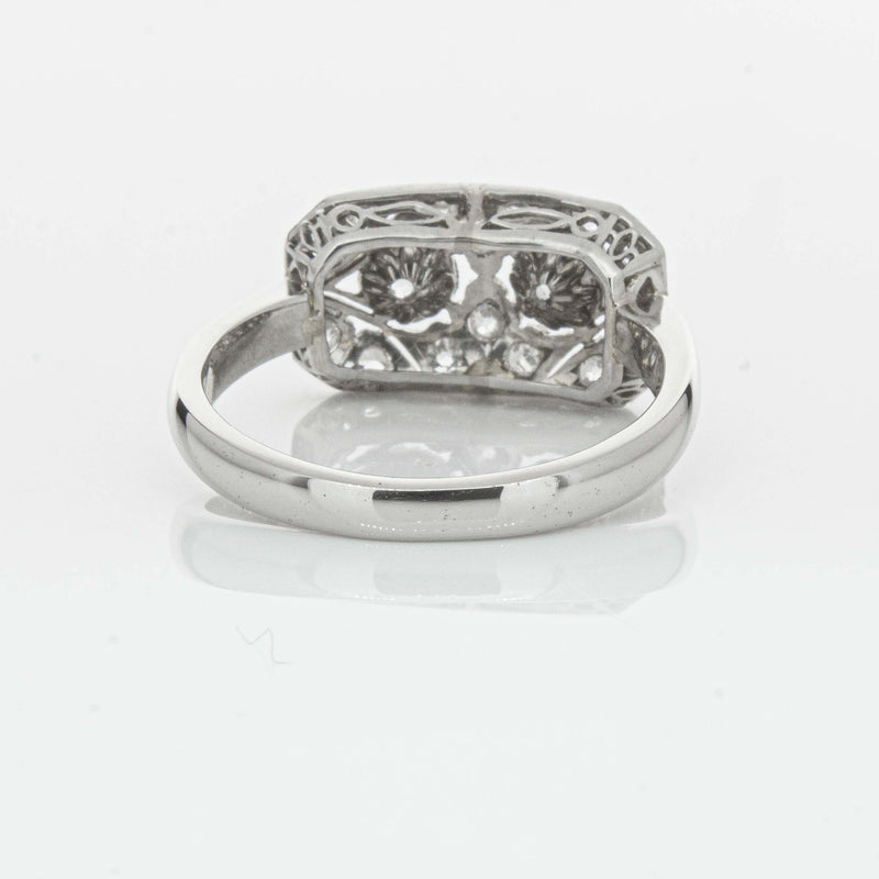 Deja Vu Platinum .68ct Old-Cut Diamond Cluster Ring - Ring - Walker & Hall