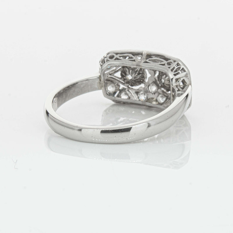 Deja Vu Platinum .68ct Old-Cut Diamond Cluster Ring - Ring - Walker & Hall