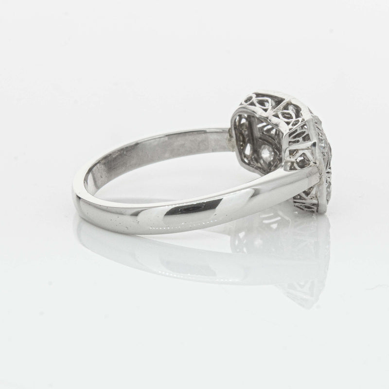 Deja Vu Platinum .68ct Old-Cut Diamond Cluster Ring - Ring - Walker & Hall