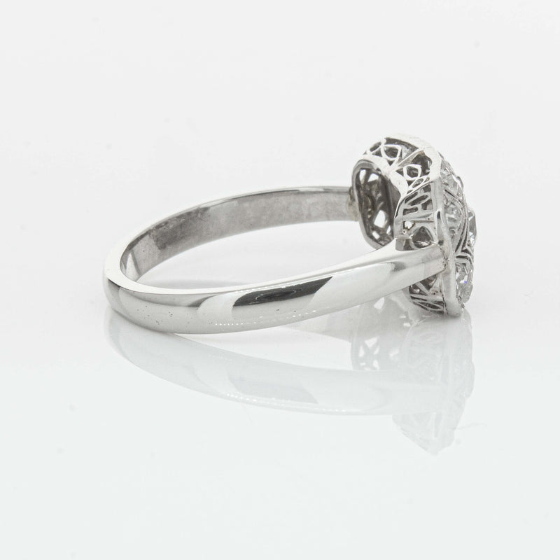 Deja Vu Platinum .68ct Old-Cut Diamond Cluster Ring - Ring - Walker & Hall