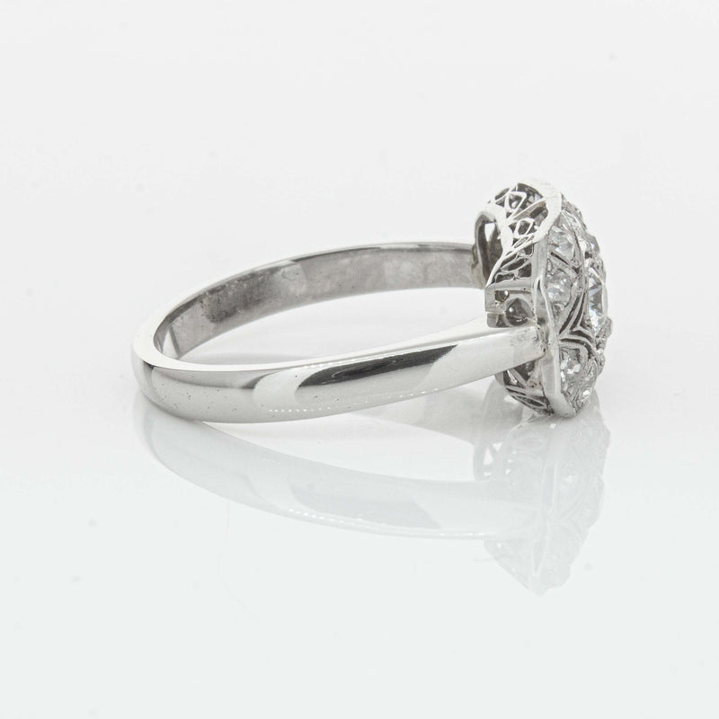 Deja Vu Platinum .68ct Old-Cut Diamond Cluster Ring - Ring - Walker & Hall