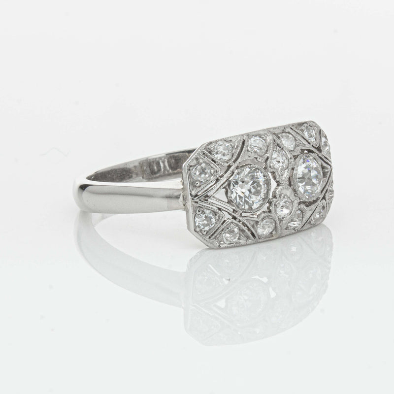 Deja Vu Platinum .68ct Old-Cut Diamond Cluster Ring - Ring - Walker & Hall