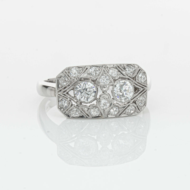 Deja Vu Platinum .68ct Old-Cut Diamond Cluster Ring - Ring - Walker & Hall