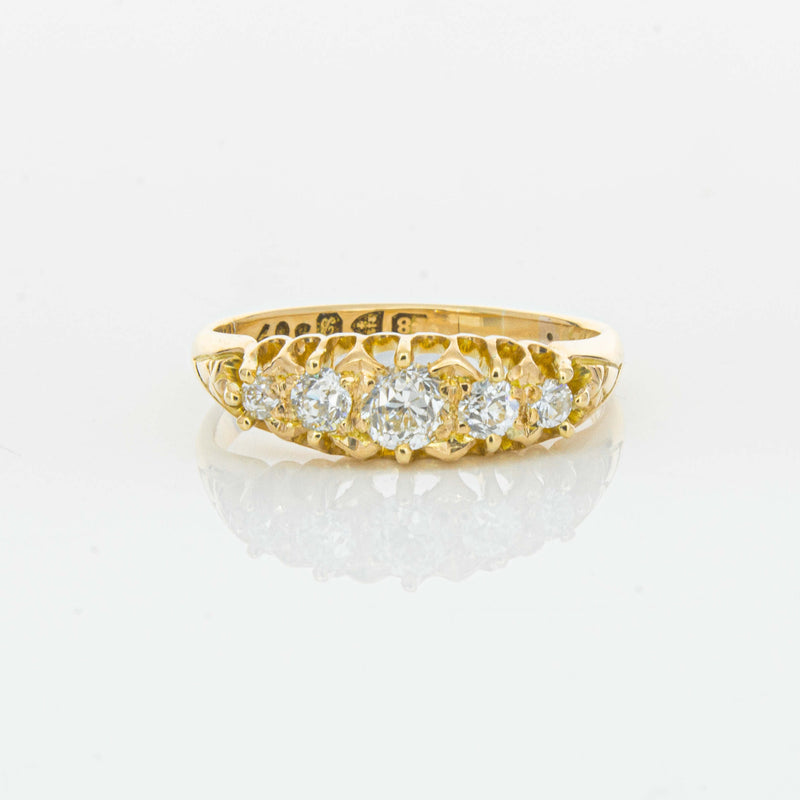 Vintage 18ct Yellow Gold .38ct Old-Cut Diamond Ring - Ring - Walker & Hall