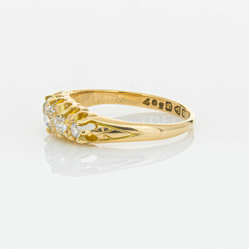 Vintage 18ct Yellow Gold .38ct Old-Cut Diamond Ring - Ring - Walker & Hall