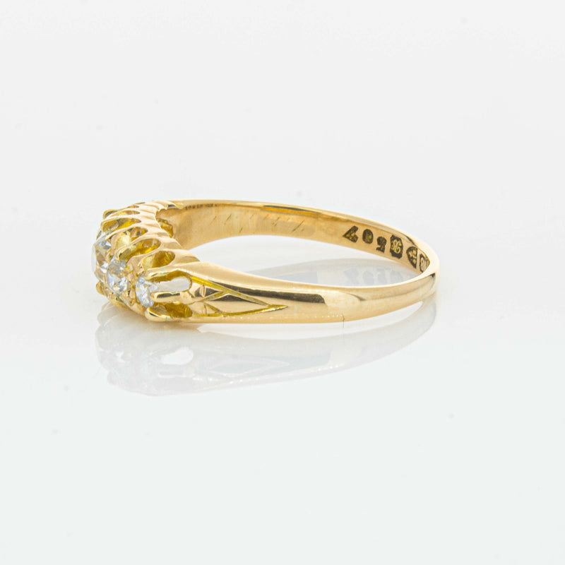 Vintage 18ct Yellow Gold .38ct Old-Cut Diamond Ring - Ring - Walker & Hall