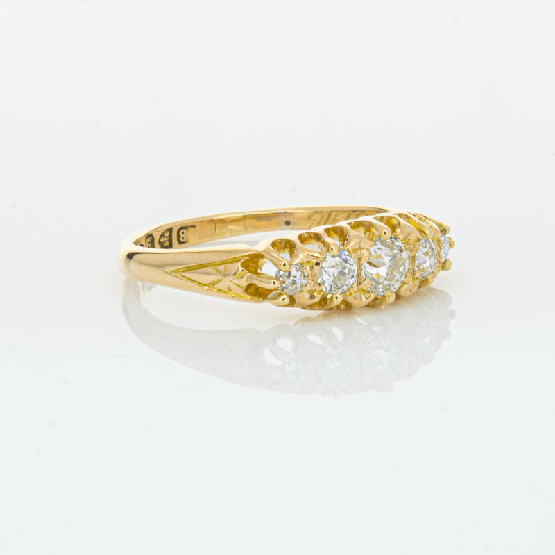 Vintage 18ct Yellow Gold .38ct Old-Cut Diamond Ring - Ring - Walker & Hall