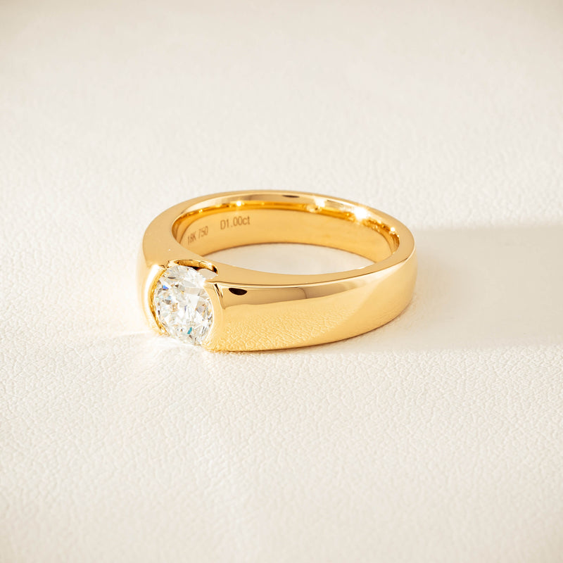 18ct Yellow Gold 1.00ct Diamond Astrid Ring - Ring - Walker & Hall