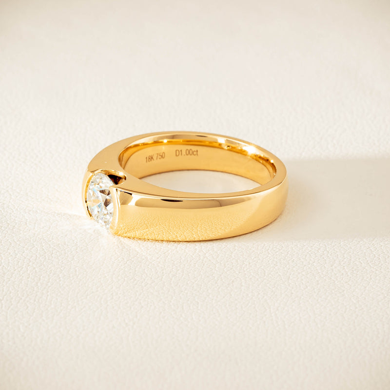 18ct Yellow Gold 1.00ct Diamond Astrid Ring - Ring - Walker & Hall