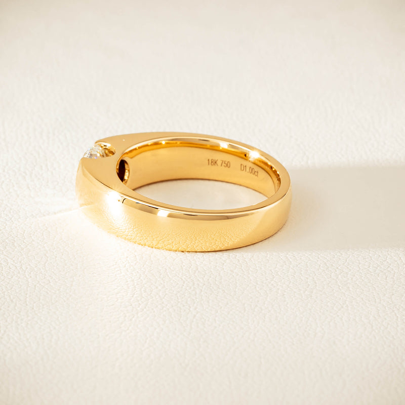 18ct Yellow Gold 1.00ct Diamond Astrid Ring - Ring - Walker & Hall