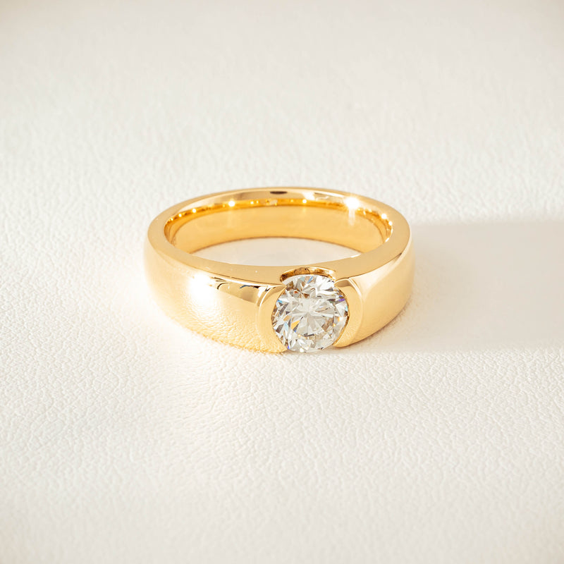 18ct Yellow Gold 1.00ct Diamond Astrid Ring - Ring - Walker & Hall