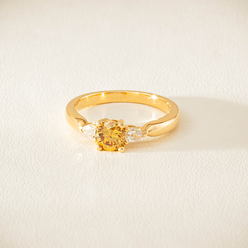18ct Yellow Gold .64ct Yellow Diamond Ayla Ring - Ring - Walker & Hall