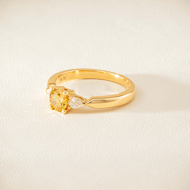 18ct Yellow Gold .64ct Yellow Diamond Ayla Ring - Ring - Walker & Hall