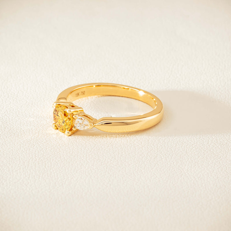 18ct Yellow Gold .64ct Yellow Diamond Ayla Ring - Ring - Walker & Hall
