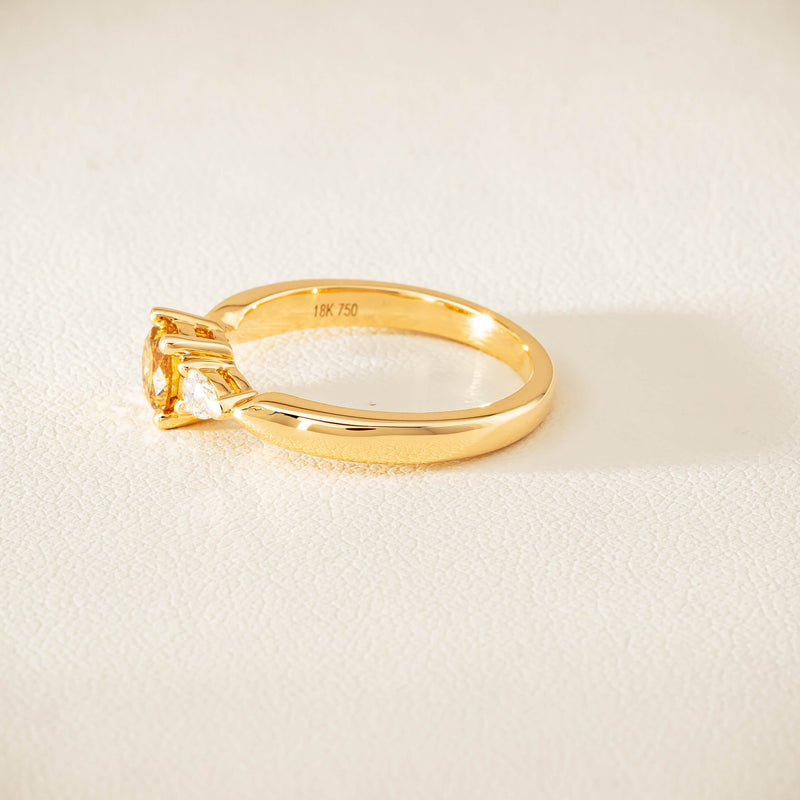 18ct Yellow Gold .64ct Yellow Diamond Ayla Ring - Ring - Walker & Hall