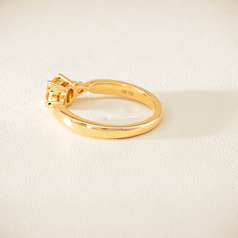 18ct Yellow Gold .64ct Yellow Diamond Ayla Ring - Ring - Walker & Hall