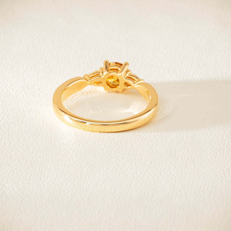 18ct Yellow Gold .64ct Yellow Diamond Ayla Ring - Ring - Walker & Hall