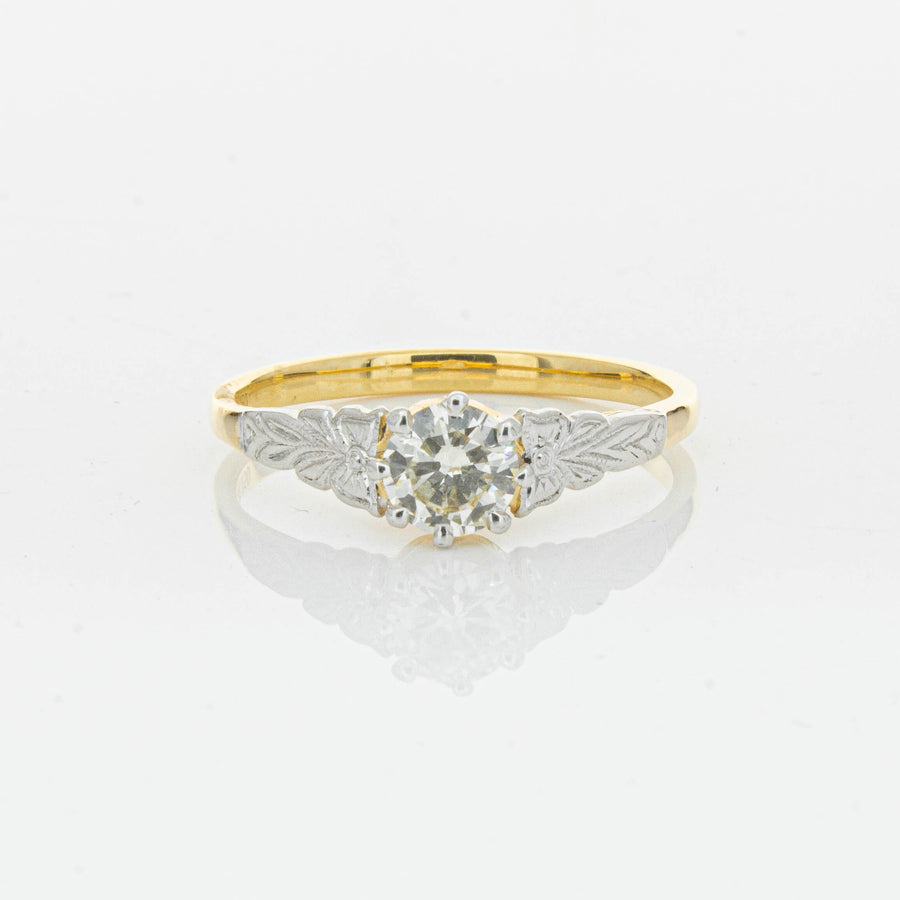 Deja Vu 16ct Yellow Gold .50ct Diamond Solitaire Ring - Ring - Walker & Hall