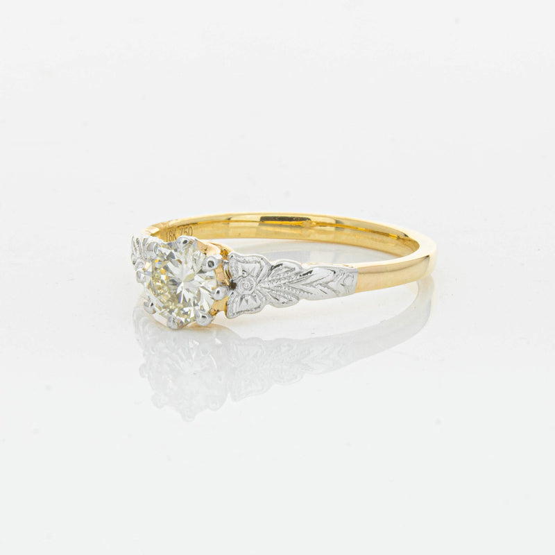 Deja Vu 16ct Yellow Gold .50ct Diamond Solitaire Ring - Ring - Walker & Hall