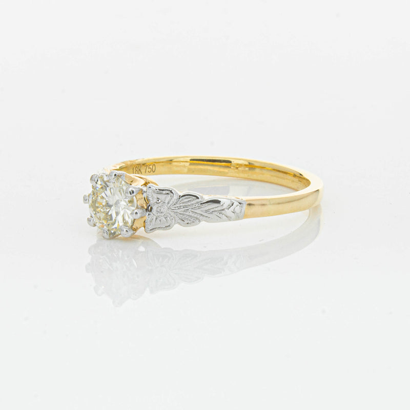 Deja Vu 16ct Yellow Gold .50ct Diamond Solitaire Ring - Ring - Walker & Hall