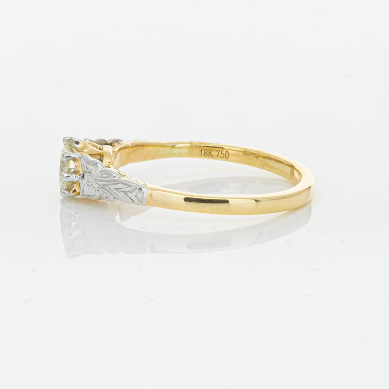 Deja Vu 16ct Yellow Gold .50ct Diamond Solitaire Ring - Ring - Walker & Hall