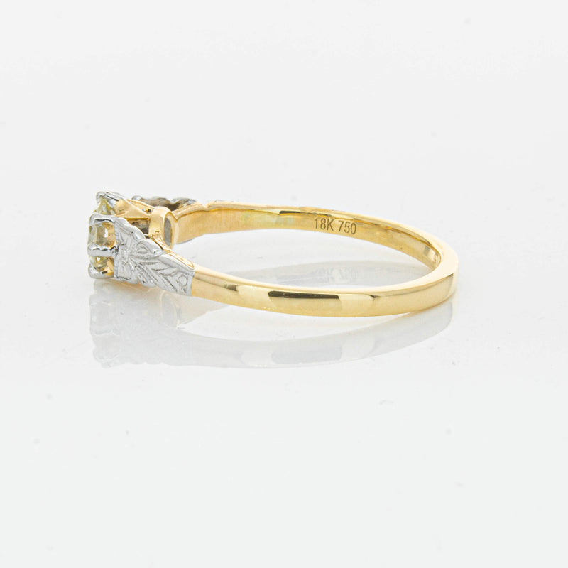 Deja Vu 16ct Yellow Gold .50ct Diamond Solitaire Ring - Ring - Walker & Hall
