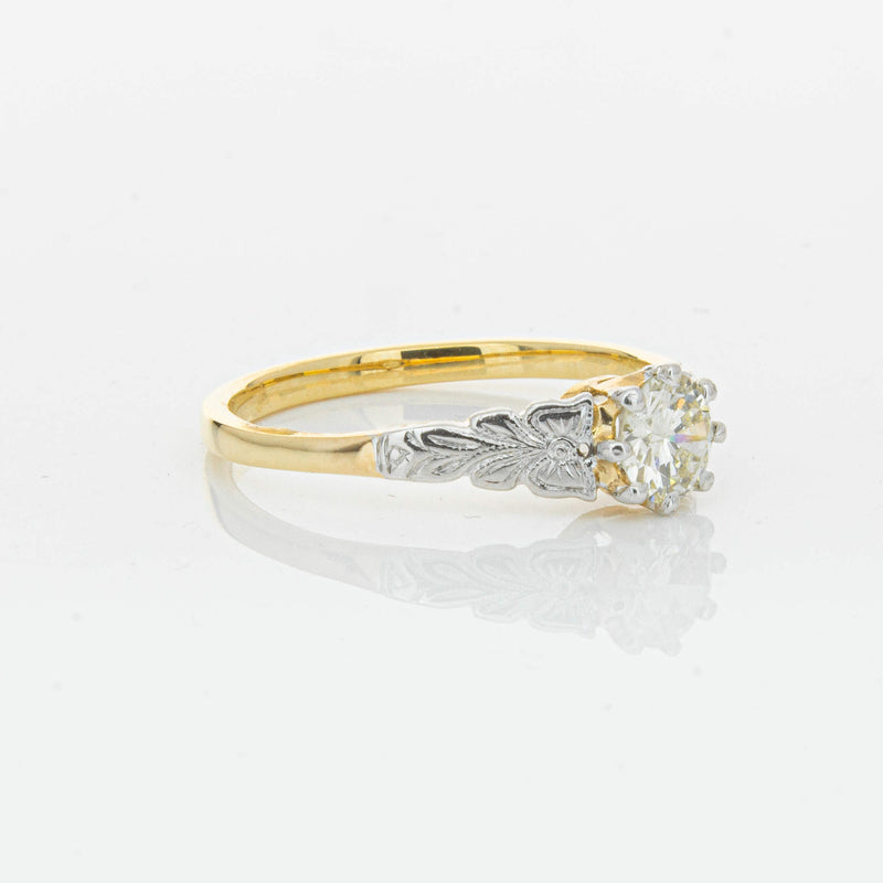 Deja Vu 16ct Yellow Gold .50ct Diamond Solitaire Ring - Ring - Walker & Hall