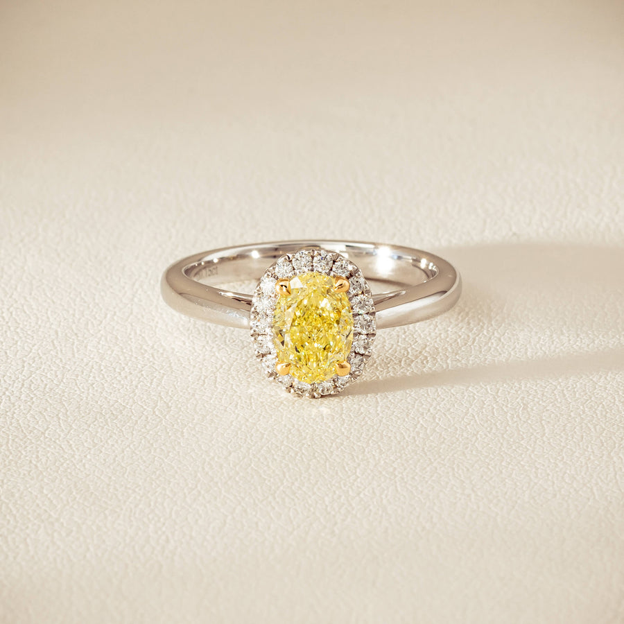 18ct White Gold 1.16ct Fancy Oval Diamond Nina Ring - Ring - Walker & Hall