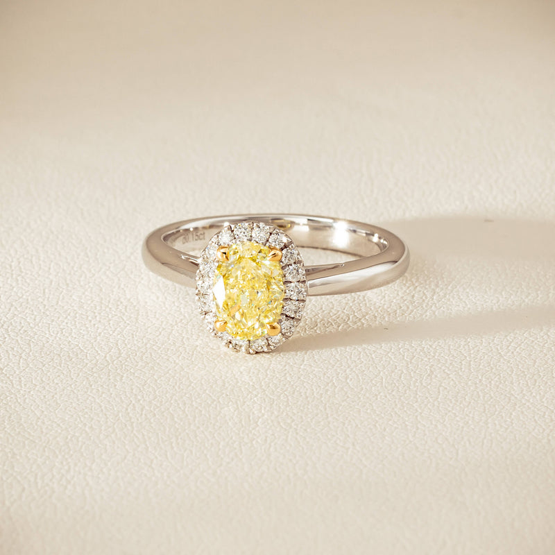 18ct White Gold 1.16ct Fancy Oval Diamond Nina Ring - Ring - Walker & Hall