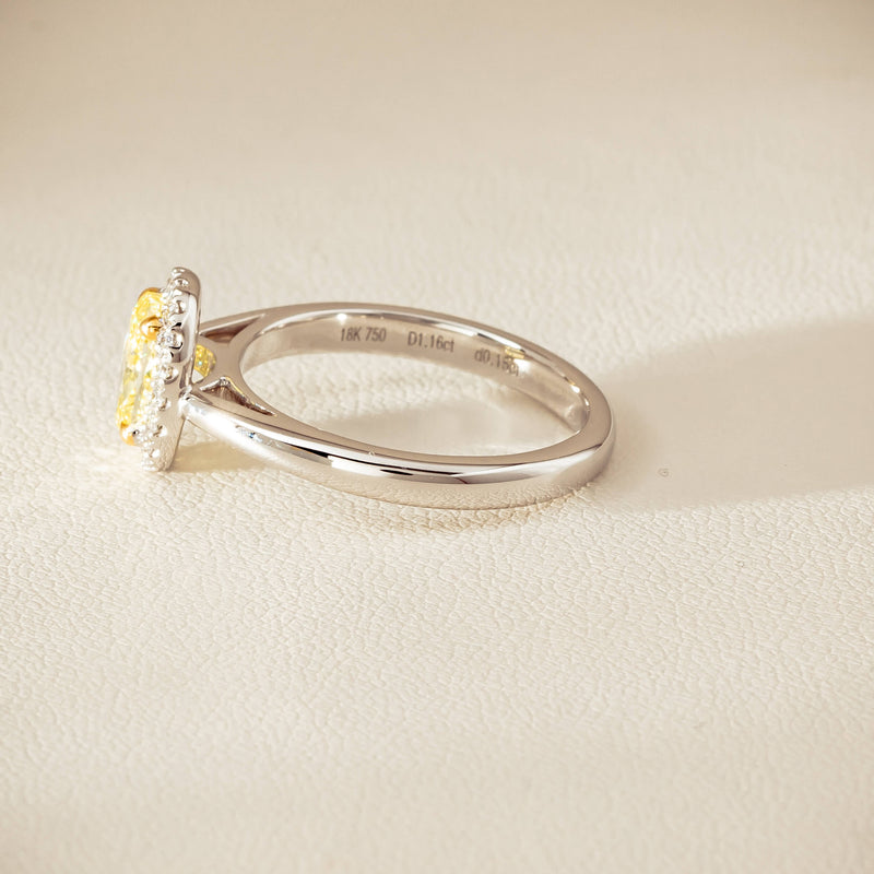 18ct White Gold 1.16ct Fancy Oval Diamond Nina Ring - Ring - Walker & Hall