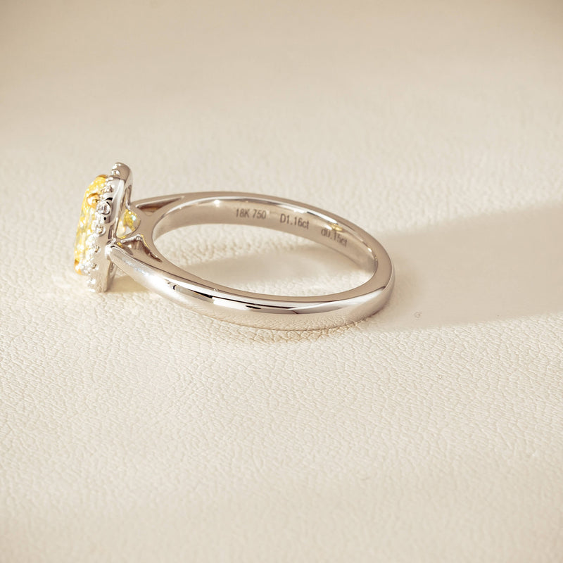 18ct White Gold 1.16ct Fancy Oval Diamond Nina Ring - Ring - Walker & Hall