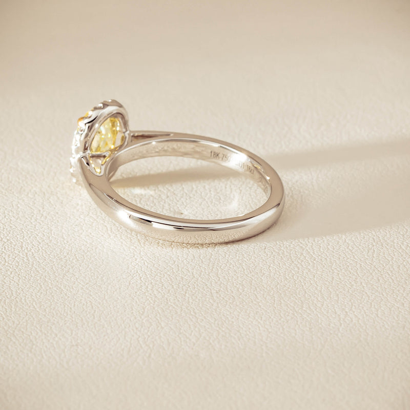 18ct White Gold 1.16ct Fancy Oval Diamond Nina Ring - Ring - Walker & Hall