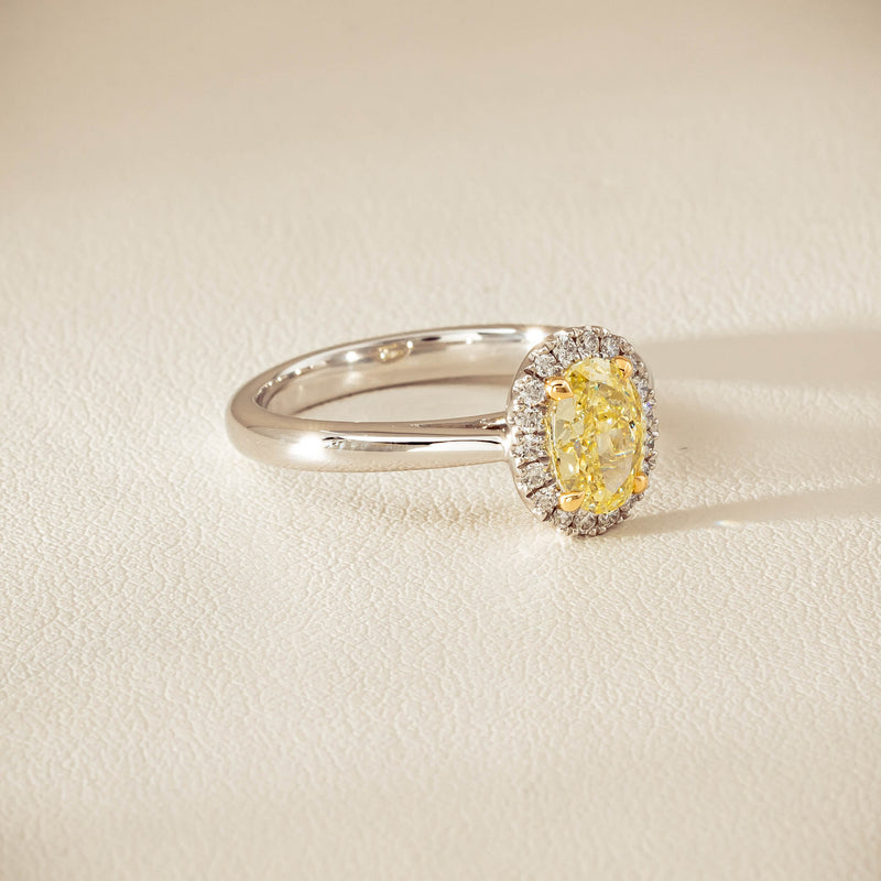 18ct White Gold 1.16ct Fancy Oval Diamond Nina Ring - Ring - Walker & Hall