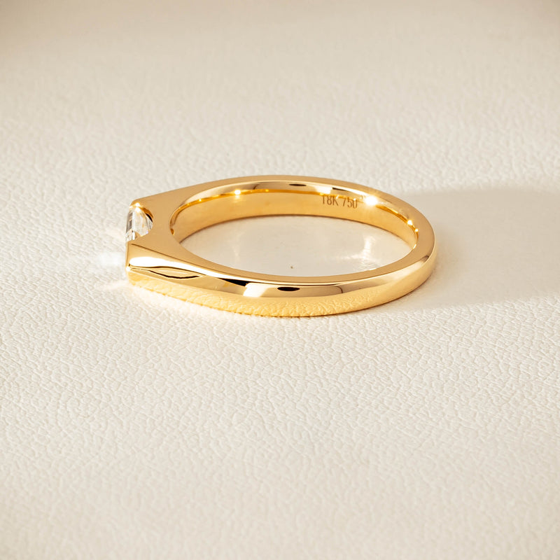 18ct Yellow Gold .56ct Marquise-Cut Diamond Astrid Ring - Ring - Walker & Hall