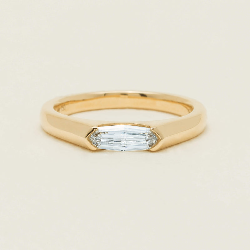 18ct Yellow Gold .56ct Marquise-Cut Diamond Astrid Ring - Ring - Walker & Hall