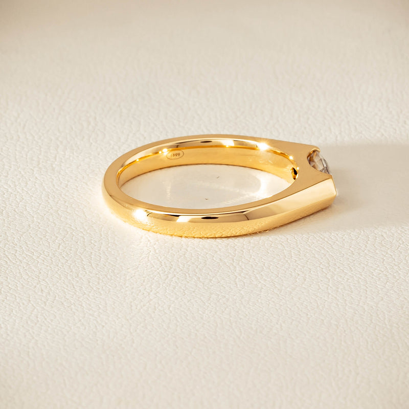 18ct Yellow Gold .56ct Marquise-Cut Diamond Astrid Ring - Ring - Walker & Hall