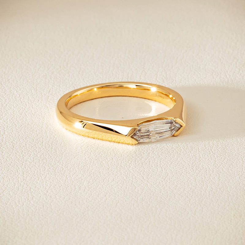 18ct Yellow Gold .56ct Marquise-Cut Diamond Astrid Ring - Ring - Walker & Hall